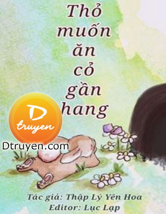 Thỏ Muốn Ăn Cỏ Gần Hang